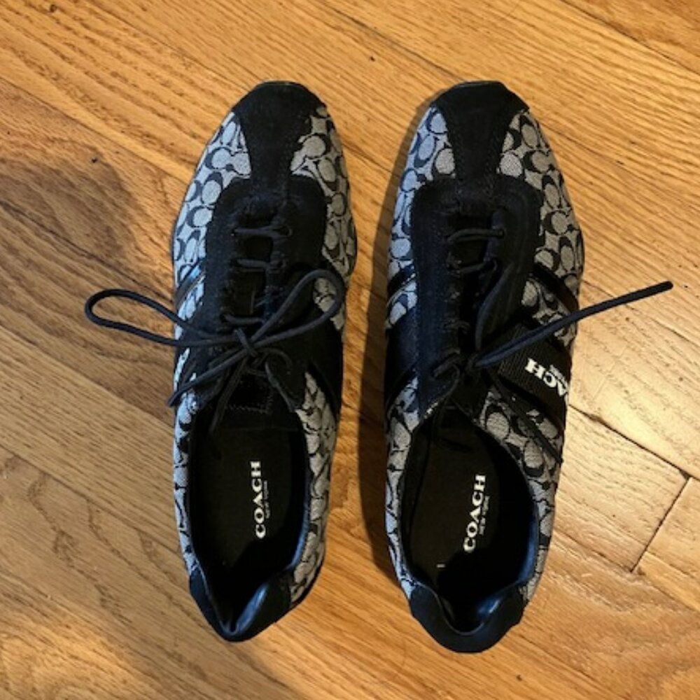 Coach Black CC Sneakers Size 7 - Picture 3 of 5